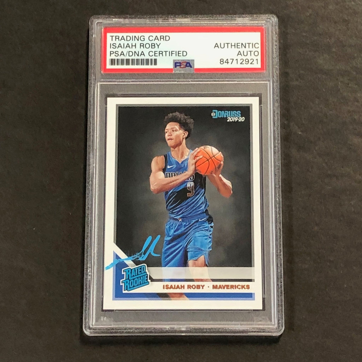 2019-20 Panini Donruss Rated Rookie #235 Isaiah Roby Signed Card AUTO PSA Slabbe