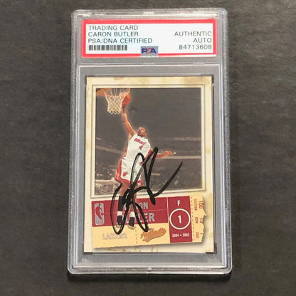 2004-05 Fleer Skybox #37 Caron Butler Signed Card AUTO PSA Slabbed Lakers