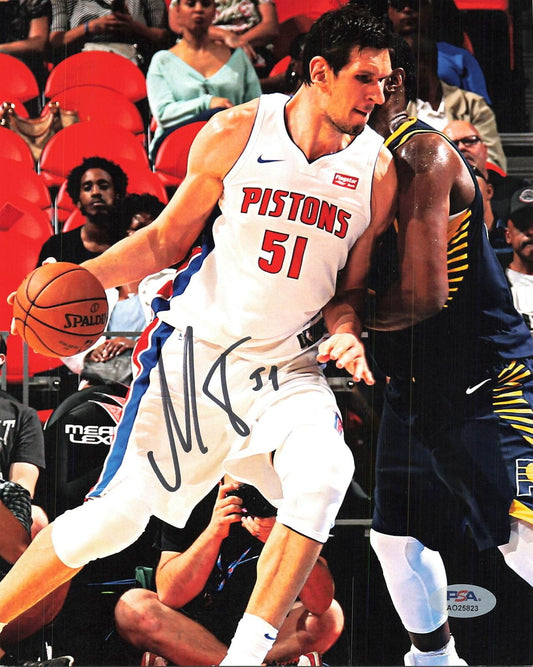 Boban Marjanovic Signed 8x10 PSA/DNA Pistons Autographed Pistons