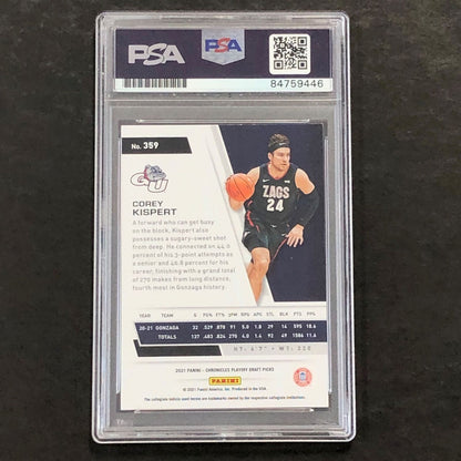 2021 Panini Chronicles Playoffs #359 COREY KISPERT Signed Card AUTO PSA Slabbed