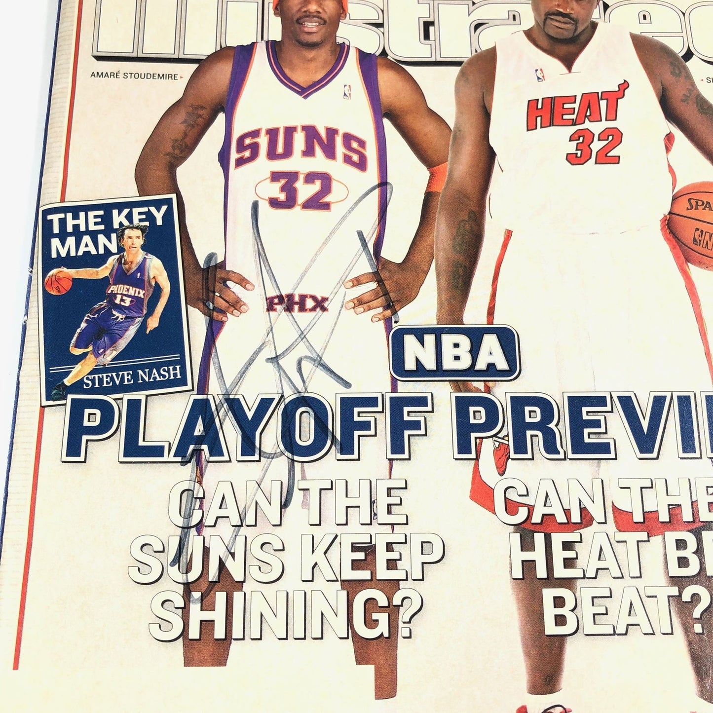AMARE STOUDEMIRE Signed Sports Illustrated Magazine PSA/DNA Phoenix Suns Autogra