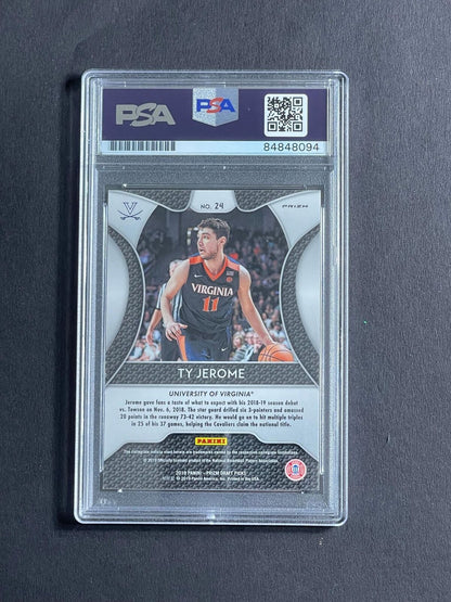 2019 Panini Prizm Draft Picks #24 Ty Jerome Signed Card PSA Slabbed Virginia RC