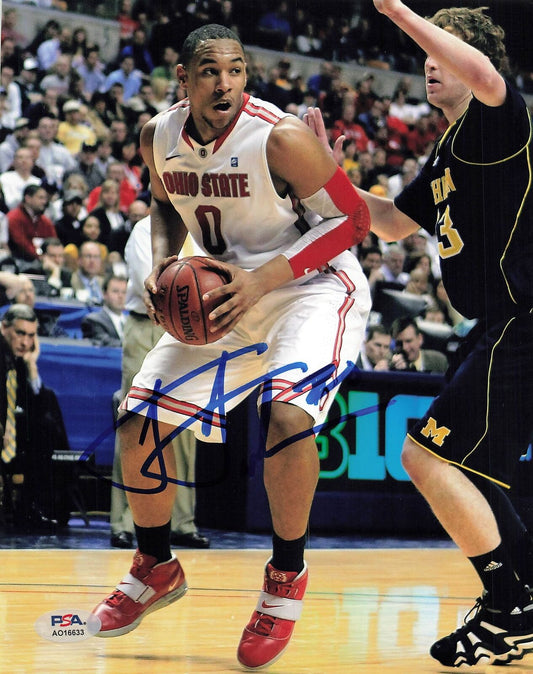 JARED SULLINGER signed 8x10 photo PSA/DNA Ohio State Autographed