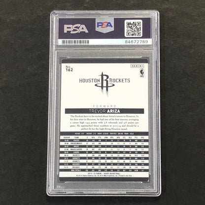 2014-15 NBA Hoops #162 Trevor Ariza Signed Card AUTO 10 PSA Slabbed Rockets