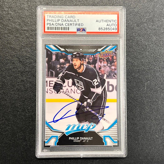 2022-23 Upper Deck MVP Hockey #159 Phillip Danault Signed Card AUTO PSA/DNA slab