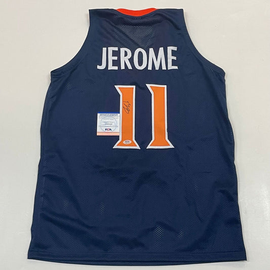 Ty Jerome signed jersey PSA/DNA Virginia Autographed