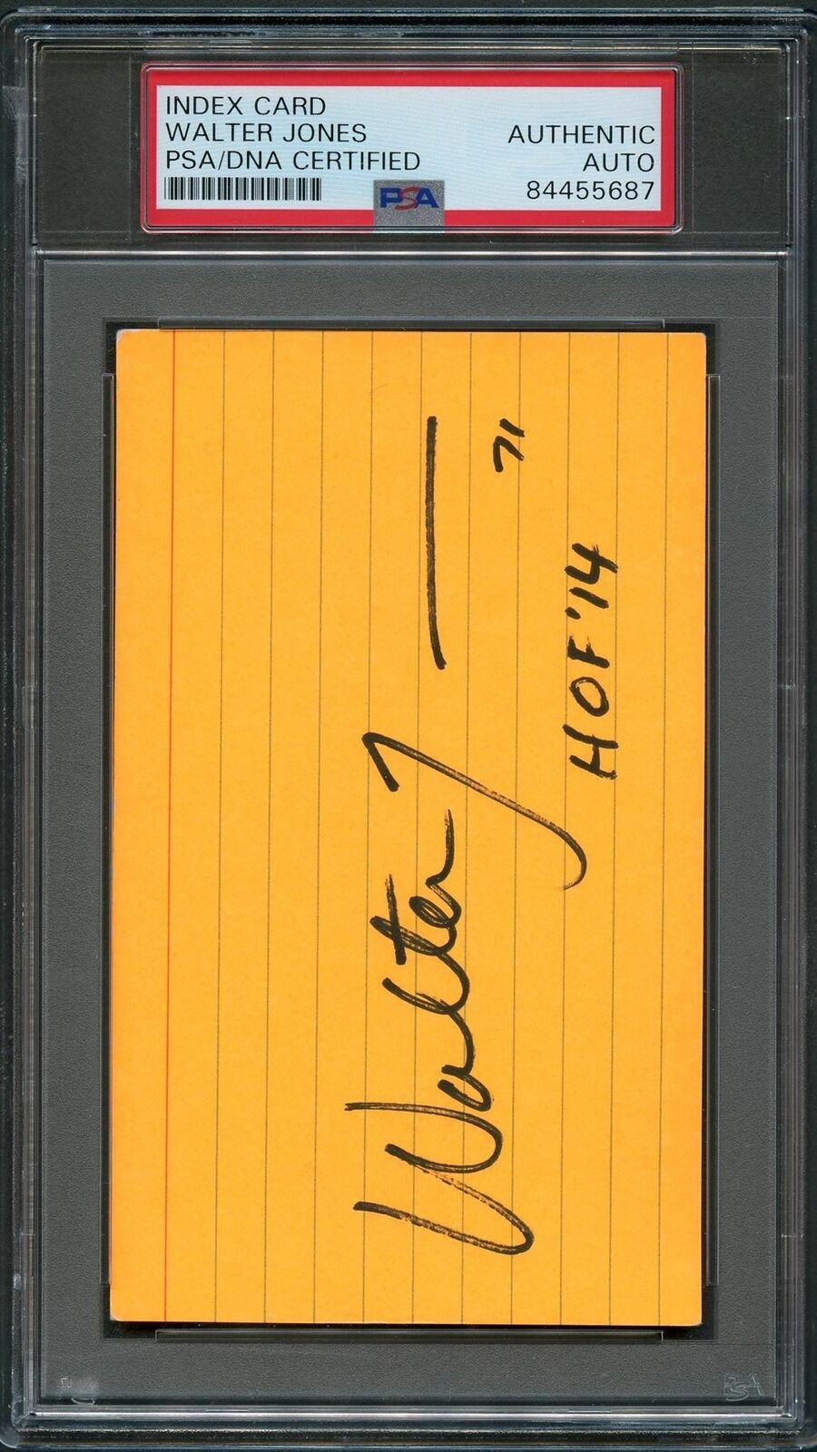 Walter Jones Signed Cut PSA/DNA Slabbed Autographed Seahawks