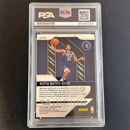 2018-19 Panini Prizm #47 Keita Bates-Diop Signed Card AUTO PSA/DNA Slabbed RC Ti