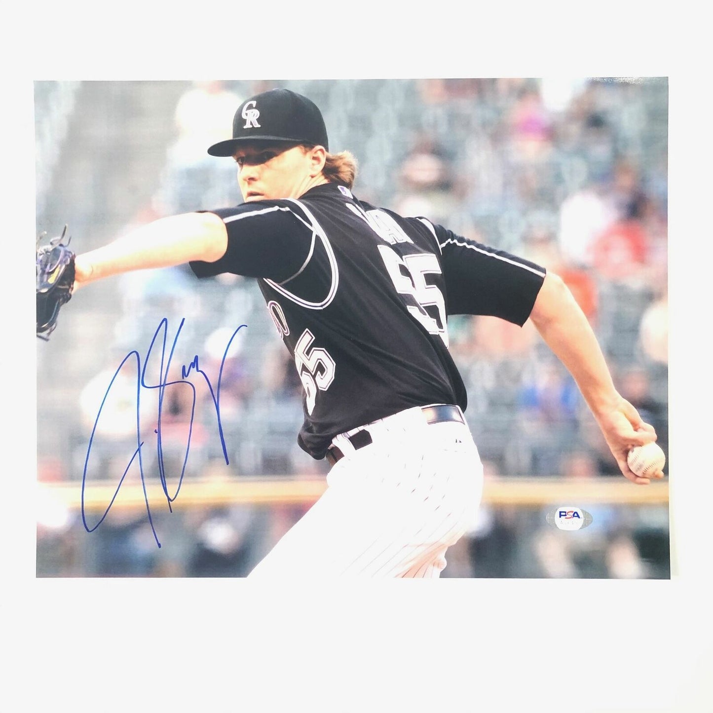 John Gray signed 11x14 Photo PSA/DNA Rockies autographed