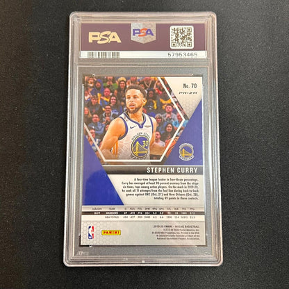 2019 Panini Mosaic #70 Stephen Curry Pink Camo PSA Gem Mint 10