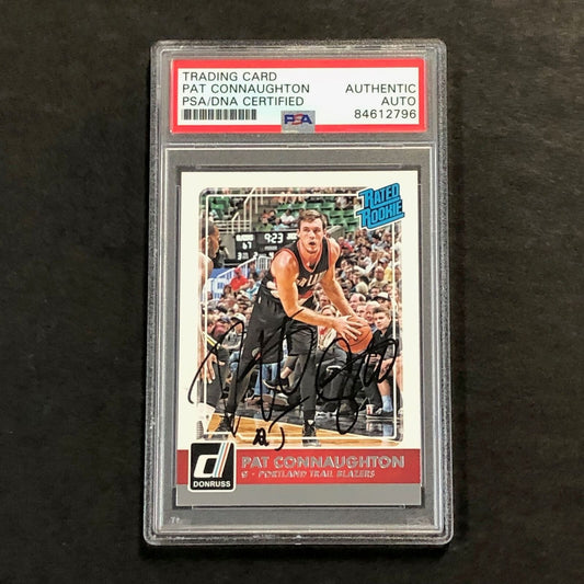 2015-16 Donruss Rated Rookie #232 Pat Connaughton Signed Rookie Card AUTO PSA Sl