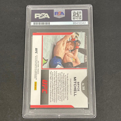 2021 Panini Prizm #144 Bryce Mitchell Signed Card Slabbed PSA/DNA UFC Autographe