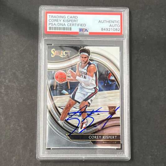2021 Panini Chronicles Select Draft Day #283 COREY KISPERT Signed Card AUTO PSA