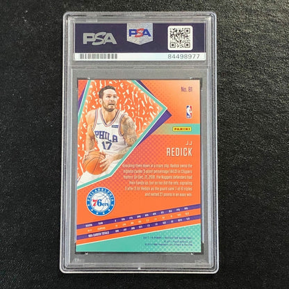 2017-18 Panini Revolution #81 J.J. Redick Signed Card AUTO PSA Slabbed 76ers