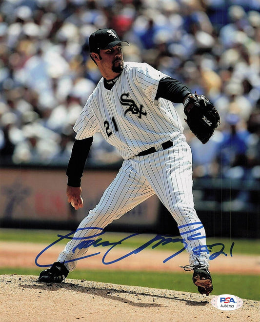 ESTEBAN LOAIZA signed 8x10 photo Chicago White Sox PSA/DNA Autographed