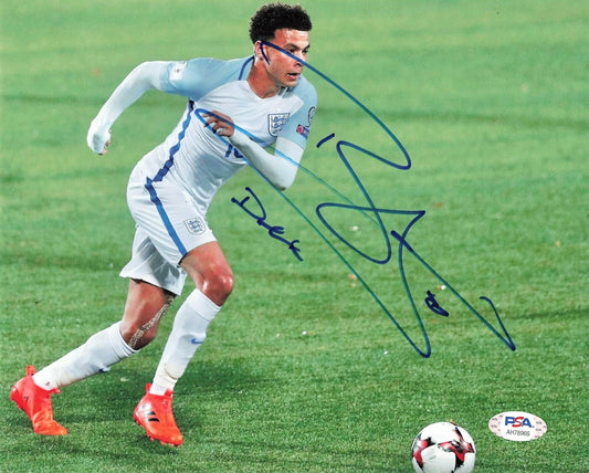 Dele Alli signed 8x10 photo PSA/DNA Team England Autographed