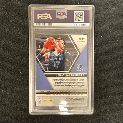 2019-20 Panini Mosaic #86 Jonas Valanciunas Signed Card AUTO PSA Slabbed Grizzli
