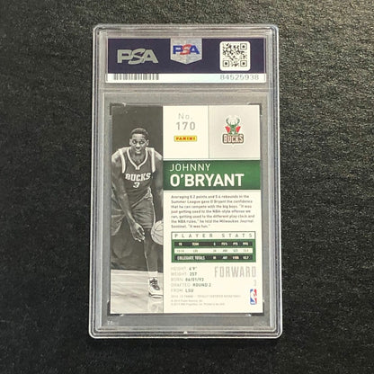 2014-15 Totally Certified #170 Johnny O'Bryant Signed Card AUTO PSA/DNA Slabbed