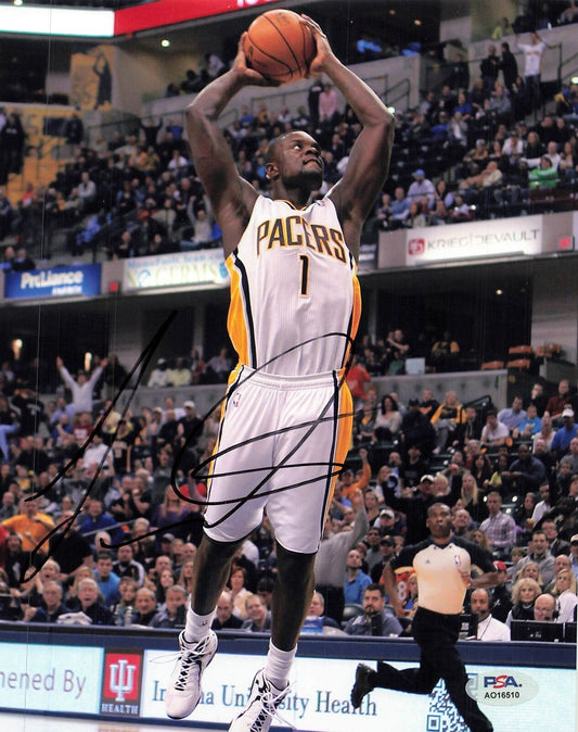 Lance Stephenson signed 8x10 photo PSA/DNA Indiana Pacers Autographed