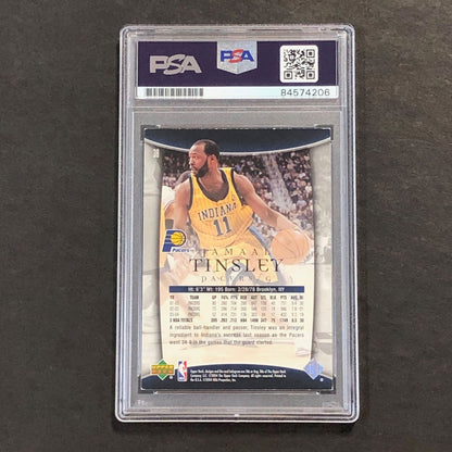 2004-05 Upper Deck Trilogy #38 Jamaal Tinsley Signed Card AUTO PSA Slabbed Pacer