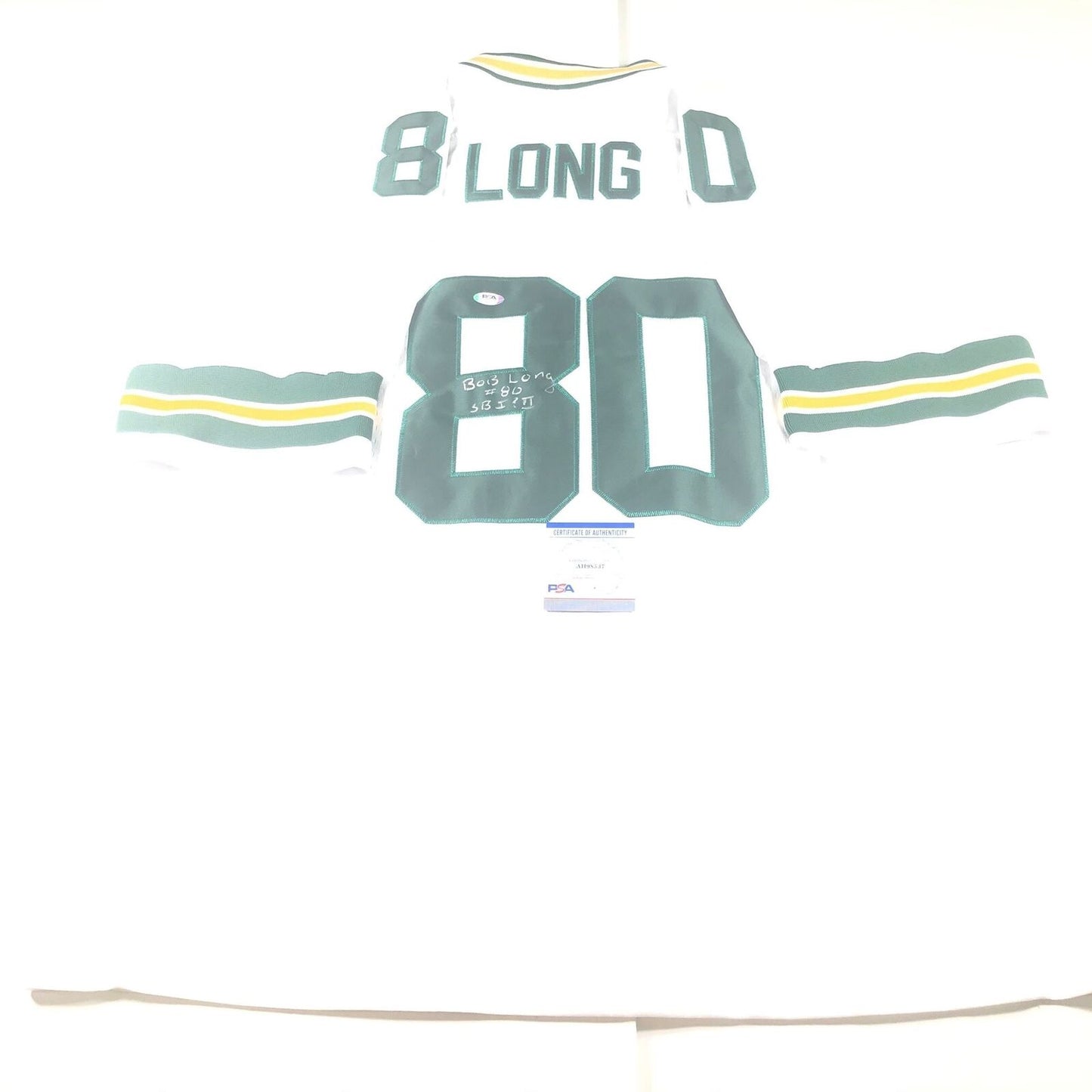 Bob Long Signed Jersey PSA/DNA Green Bay Packers Autographed