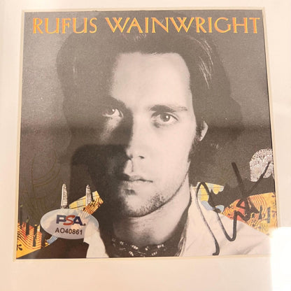 Rufus Wainwright Signed Album CD Cover Framed PSA/DNA Autographed Musician