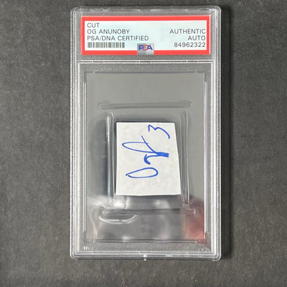 OG Anunoby signed cut PSA/DNA slabbed Auto Autographed Raptors