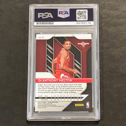 2018-19 Panini Prizm #4 De'Anthony Melton Signed Card AUTO GRADE 10 PSA Slabbed