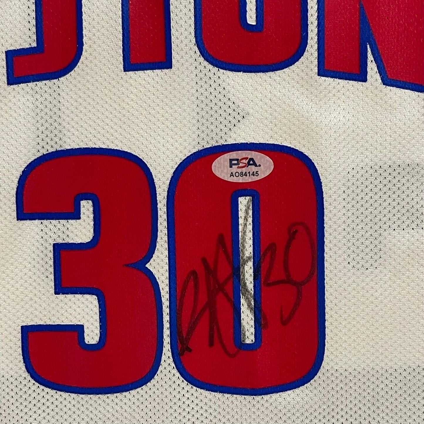 Rasheed Wallace signed NBA Finals Reebok jersey PSA/DNA Detroit Pistons Autograp