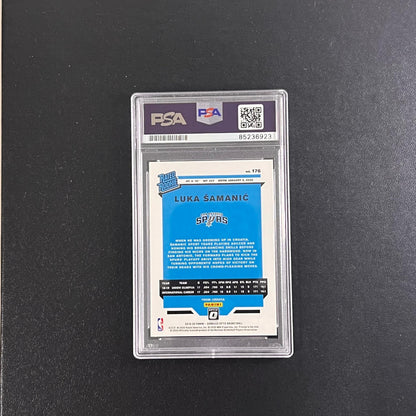 2019-20 Panini Donruss Optic #176 Luka Samanic Signed Card AUTO PSA Slabbed Spur