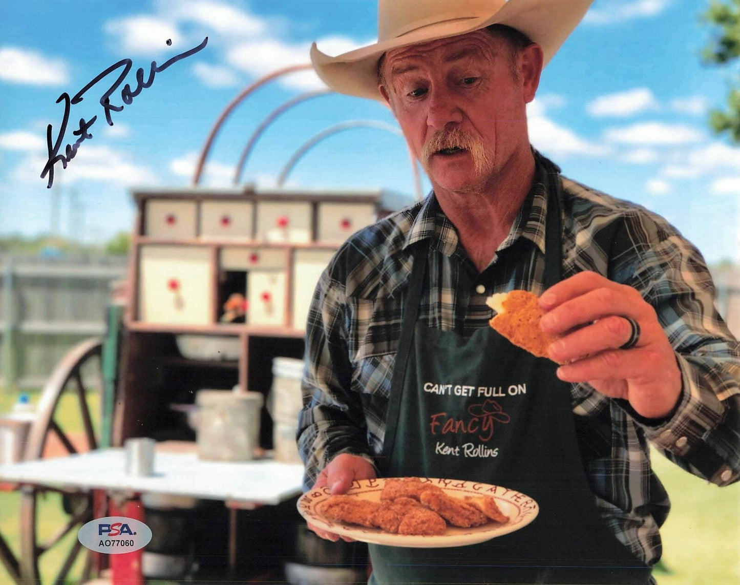 Kent Rollins signed 8x10 photo PSA/DNA Autographed Chef & Author