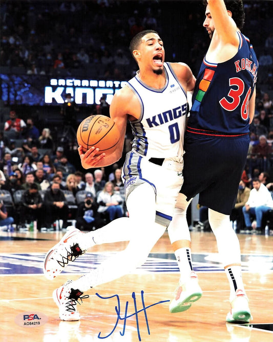 Tyrese Haliburton signed 8x10 photo PSA/DNA Sacramento Kings Autographed