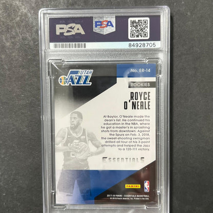 2017-18 Panini Essentials #ER-14 Royce O'Neale Signed Card AUTO PSA Slabbed Jazz