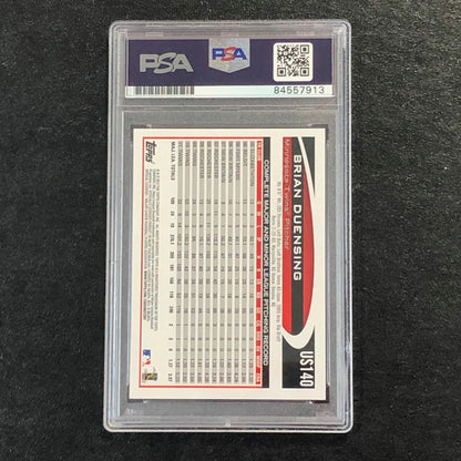 2012 Topps Update #US140 Brian Duensing Signed Card PSA Auto Slabbed Auto Twins