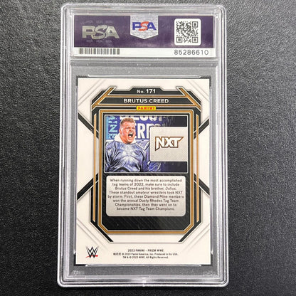 2023 Panini Prizm NXT #171 Brutus Creed Signed Card PSA/DNA Slabbed AUTO WWE