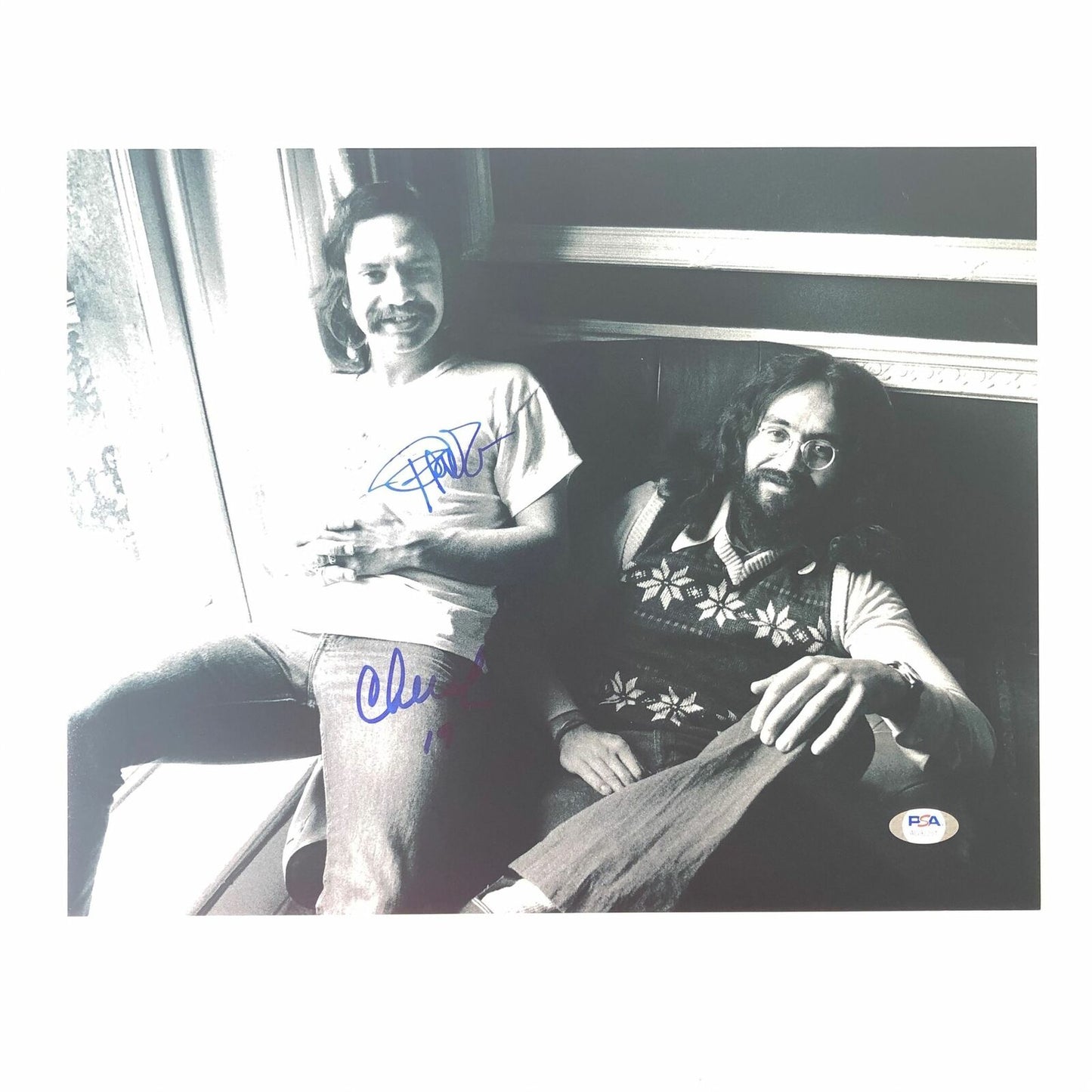 Cheech Marin & Tommy Chong Signed 11x14 Photo PSA/DNA autographed