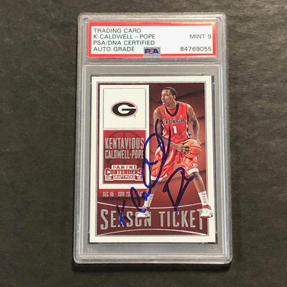 2015 Panini Contenders #56 Kentavious Caldwell-Pope Signed Card AUTO 9 PSA Slabb
