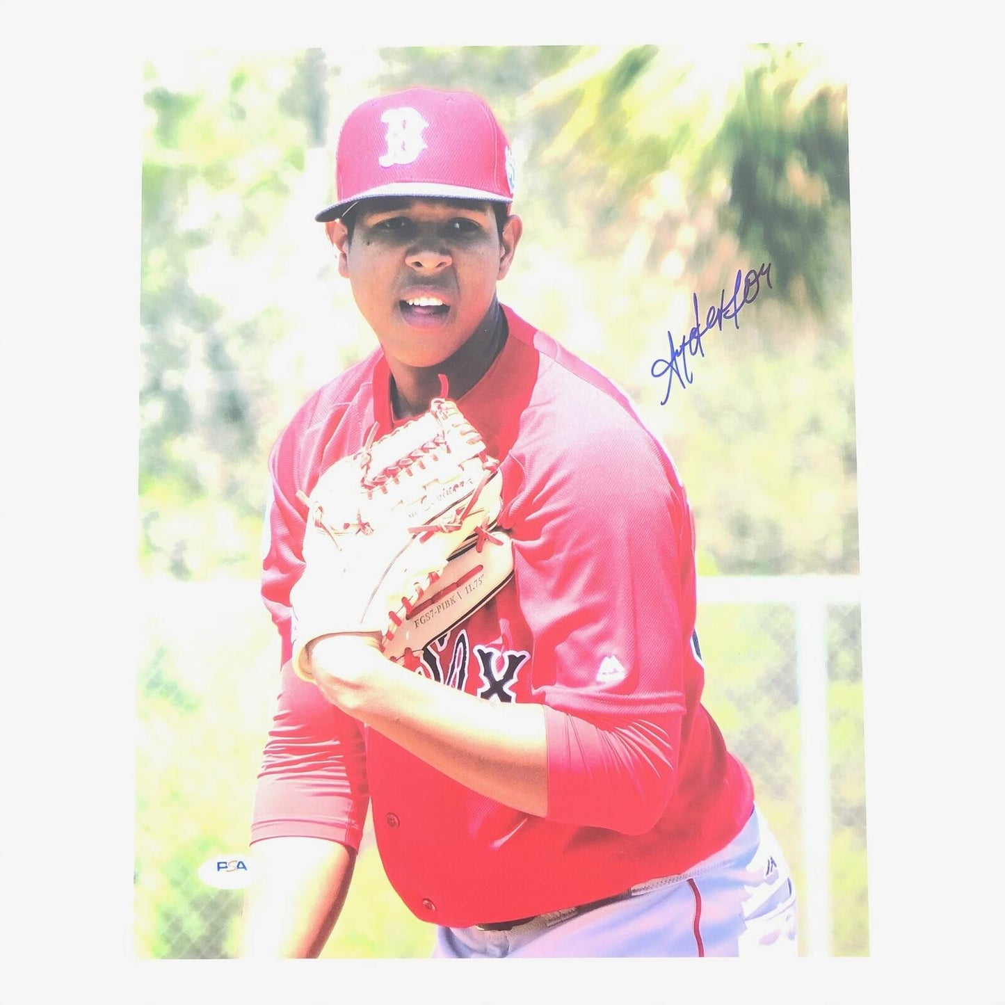 Anderson Espinoza signed 11x14 Photo PSA/DNA Red Sox autographed