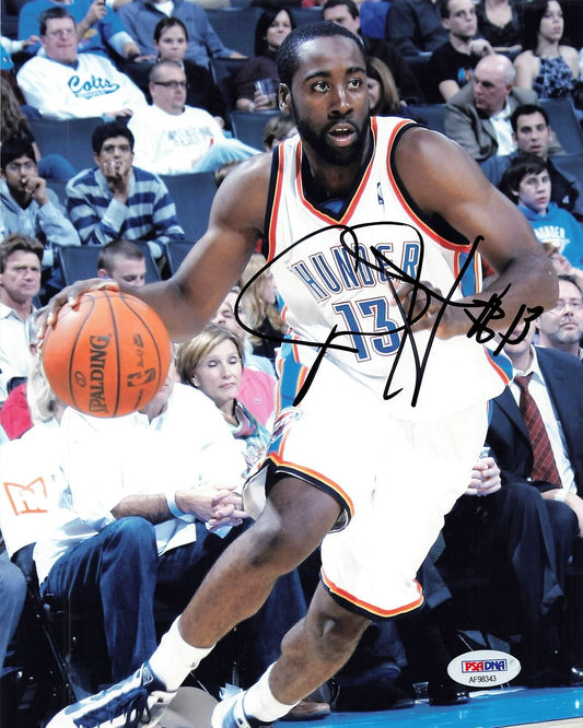 James Harden signed 8x10 photo PSA/DNA Autographed Clippers Thunder