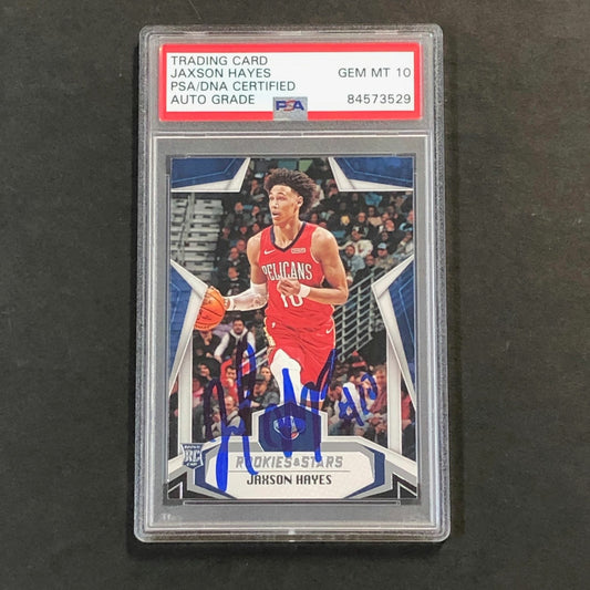 2019-20 Rookies & Stars #694 Jaxson Hayes Signed Card AUTO 10 PSA Slabbed RC Pel