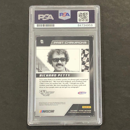 2019 Panini Victory Lap #75 Richard Petty Signed Card AUTO PSA Slabbed Nascar