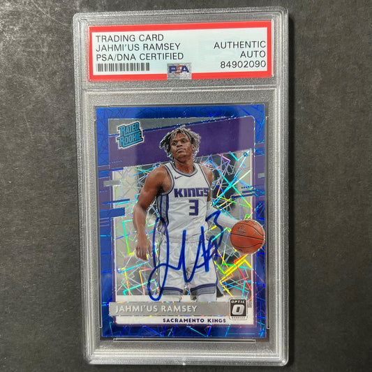 2020-21 Panini Donruss Optic #194 Jahmius Ramsey Signed Card AUTO PSA Slabbed Ki