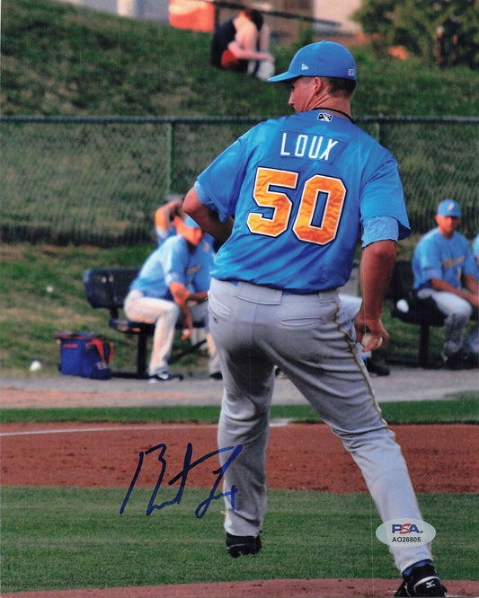 Barret Loux Signed 8x10 Photo PSA/DNA Chicago Cubs Autographed