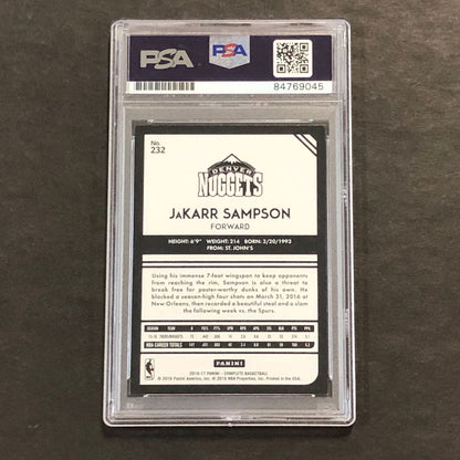 2016-17 Panini Complete #232 Jakarr Sampson Signed Card AUTO 10 PSA Slabbed RC N