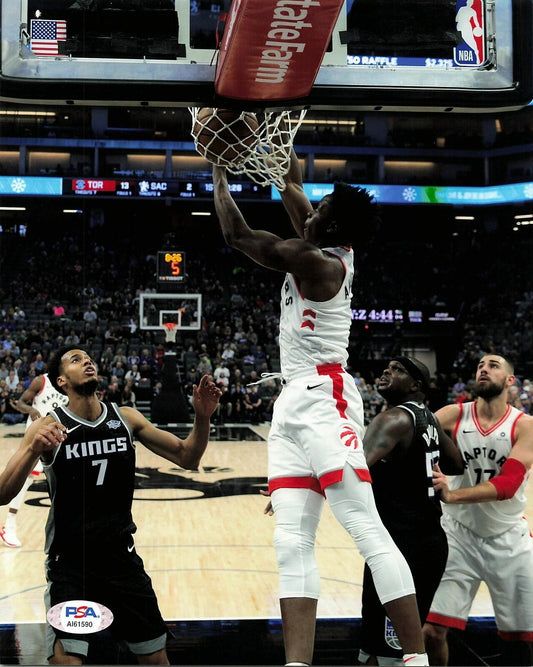 OG ANUNOBY signed 8x10 photo PSA/DNA Toronto Raptors Autographed