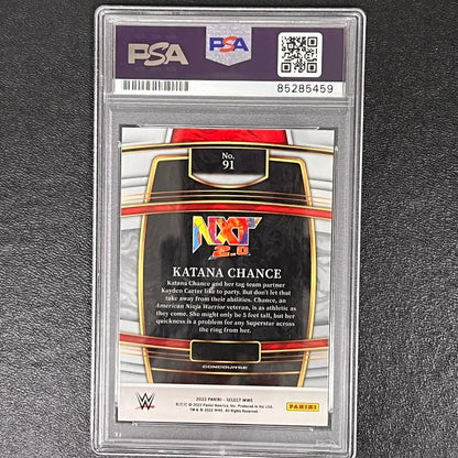 2022 Panini Select NXT 2.0 #90 Katana Chance Signed Card AUTO PSA/DNA Slabbed WW