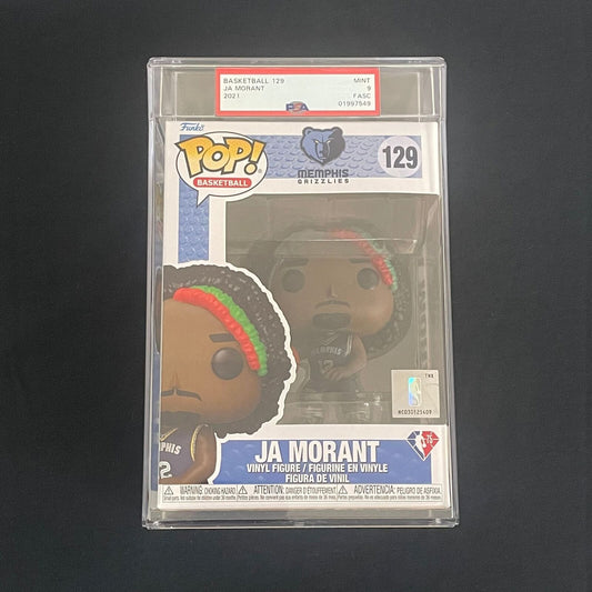 Ja Morant Funko Pop #129 PSA NM-MT 9 FASC Grizzlies