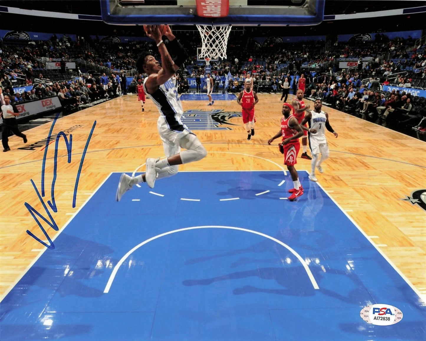 Wesley Iwundu signed 8x10 Photo PSA/DNA Orlando Magic Autographed