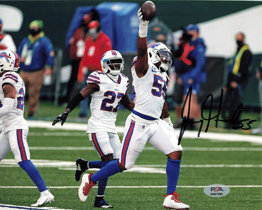 Jerry Hughes signed 8x10 photo PSA/DNA Autographed Bills