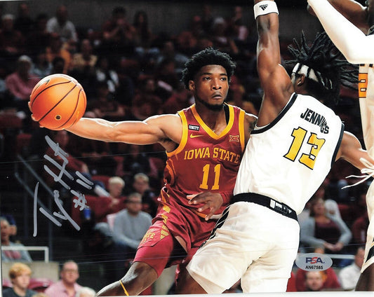 Tyrese Hunter signed 8x10 photo PSA/DNA Iowa State Cyclones Autographed